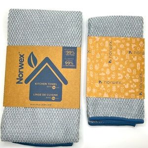 Norwex Kitchen Towel and Kitchen Cloth with silver